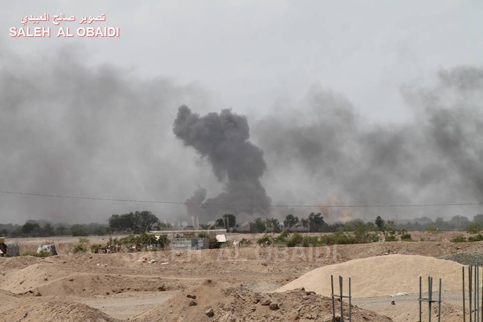 Photo of مقاتلات التحالف العربي تقصف مواقع الحوثيين وصالح في مدينة المخا وشمال مدينة تعز